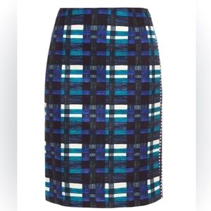 Weekend Max Mara Plaid Pencil Skirt Workwear Business Office Teacher